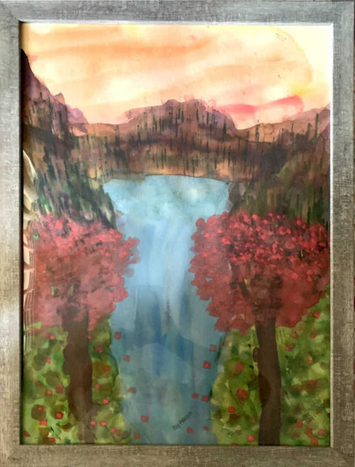 Mystery Waterfall painting